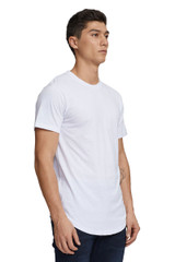 Kuwalla Tee Eazy Scoop Tee KUL-CT1851-WHT White - Mens T-Shirts - Side View - Topdrawers Clothing for Men
