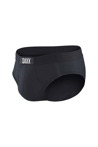 Saxx Ultra Brief w/ Fly | Black SXBR30F-BLA - Mens Briefs - Front View - Topdrawers Underwear for Men

