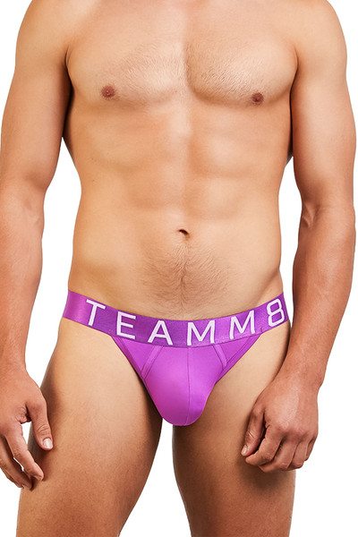 Teamm8 Spartacus Thong | Purple TU-TGSPAR-PL - Mens Thongs - Front View - Topdrawers Underwear for Men
