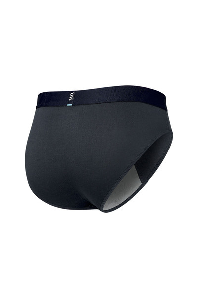 Saxx DropTemp Cooling Cotton Brief w/ Fly | India Ink SXBR44-INI - Mens Briefs - Rear View - Topdrawers Underwear for Men
