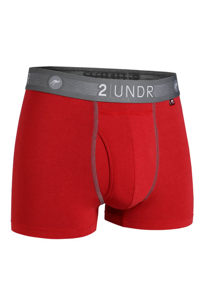 2UNDR Flow Shift Trunk | Red 2U24TR-336 - Mens Boxer Briefs - Front View - Topdrawers Underwear for Men
