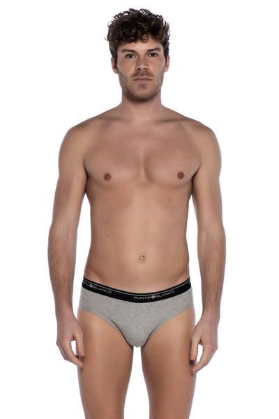 Punto Blanco Basix 3-Pack Brief | Assorted | 5348910-785  - Mens Briefs - Front View - Topdrawers Underwear for Men
