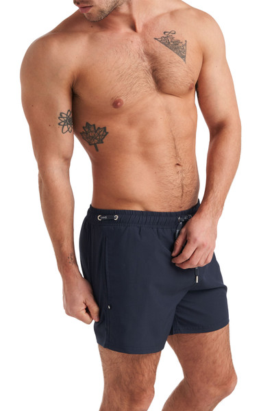Teamm8 Grid Swim Short | Midnight Navy | TS-SSGD-MNV  - Mens Boardshort Swim Shorts - Side View - Topdrawers Swimwear for Men
