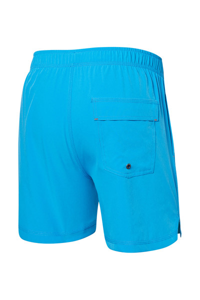 Saxx Oh Buoy 2N1 Swim Short 5" | Tropical Blue | SXSW03L-TBL  - Mens Swim Shorts - Rear View - Topdrawers Swimwear for Men
