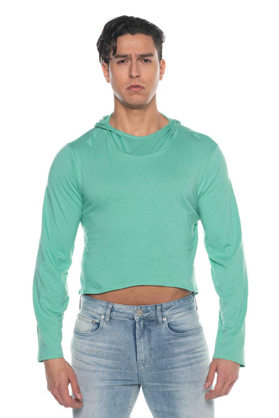 Go Softwear Pacific Lite Weight Pull-Over Hoody | Spearmint | 4826-SPGN  - Mens Hoodies - Front View - Topdrawers Clothing for Men

