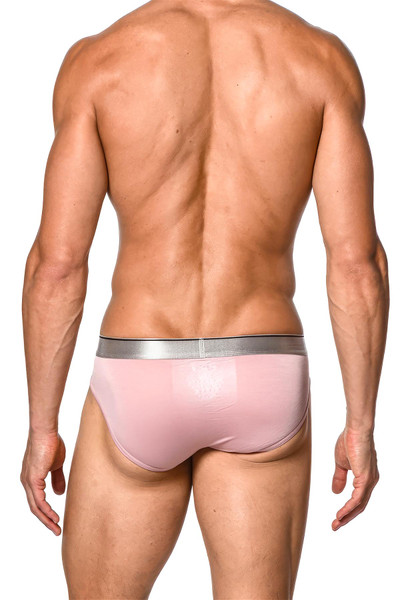 ST33LE Bamboo Elastane Low Rise Brief | Petal Blush | ST-10130-PBLS  - Mens Briefs - Rear View - Topdrawers Underwear for Men
