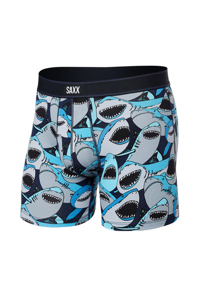 Saxx Daytripper Boxer Brief w/ Fly | Shark Tank Camo | SXBB11F-STN  - Mens Boxer Briefs - Front View - Topdrawers Underwear for Men
