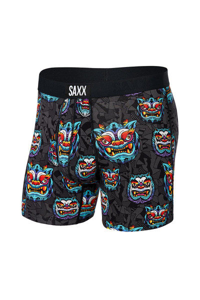 Saxx Vibe Boxer Brief | Year Of The Dragon Multi | SXBM35-YOM  - Mens Boxer Briefs - Front View - Topdrawers Underwear for Men
