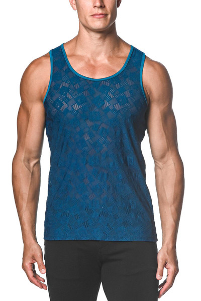 Stretch Tank Top for Men :F399 Stretch Muscle Tank Top - Tank Top