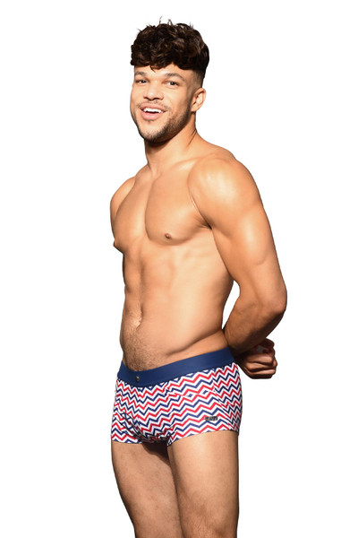 Andrew Christian Alexander Swim Trunk | 70041  - Mens Swim Trunk Boxers - Side View - Topdrawers Swimwear for Men
