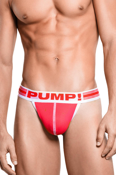PUMP! Red Free Fit Thong | 17002  - Mens Thongs - Front View - Topdrawers Underwear for Men
