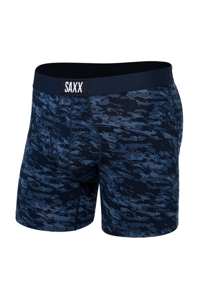 Saxx DropTemp Mesh Boxer Brief, Cloud Drop Camo Navy, SXBB09F-CDN, Mens Boxer  Briefs