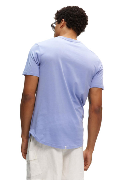 Kuwalla Tee Eazy Scoop Tee | Purple Impressions | KUL-CT1851-PUR  - Mens T-Shirts - Rear View - Topdrawers Clothing for Men
