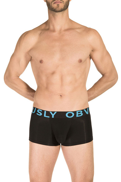 1A Black - Obviously EveryMan Trunk B03 - Front View - Topdrawers Underwear for Men 1A Black - Obviously EveryMan Trunk B03 - Front View - Topdrawers Underwear for Men