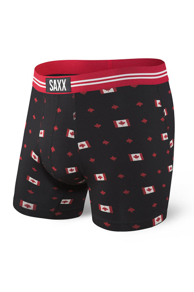 Saxx Vibe Boxer Brief | Black True North SXBM35-TRN - Mens Boxer Briefs - Front View - Topdrawers Underwear for Men
