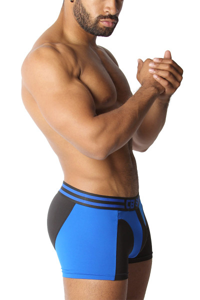 CellBlock 13 Cyclone 2.0 Trunk CBU269-BU Blue - Mens Boxer Briefs - Side View - Topdrawers Underwear for Men
