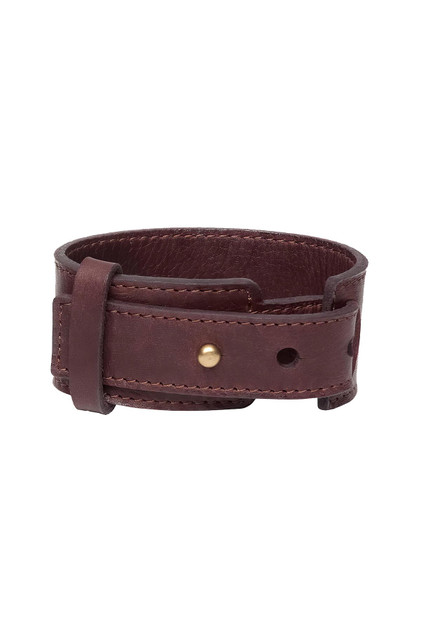 Brave Leather Foster Cuff | Bordeaux Nappa | B1013FOSTER-BDX - Mens Bracelets - Front View - Topdrawers Apparel for Men
Brave Leather Foster Cuff | Bordeaux Nappa | B1013FOSTER-BDX - Mens Bracelets - Front View - Topdrawers Apparel for Men