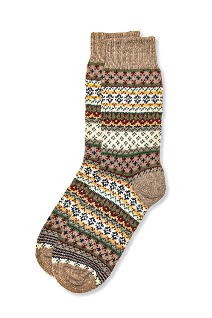 American Trench Cotton Fair Isle Crew Socks | Woodland SCK-SS-SFAIR | Front View | Mens Crew Socks | Topdrawers Apparel for Men American Trench Cotton Fair Isle Crew Socks | Woodland SCK-SS-SFAIR | Front View | Mens Crew Socks | Topdrawers Apparel for Men