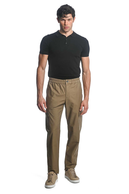 Postmarc Stretch Woven Cargo Pants | Fawn PM-3030 | Front View | Mens Pants | Topdrawers Clothing for Men Postmarc Stretch Woven Cargo Pants | Fawn PM-3030 | Front View | Mens Pants | Topdrawers Clothing for Men