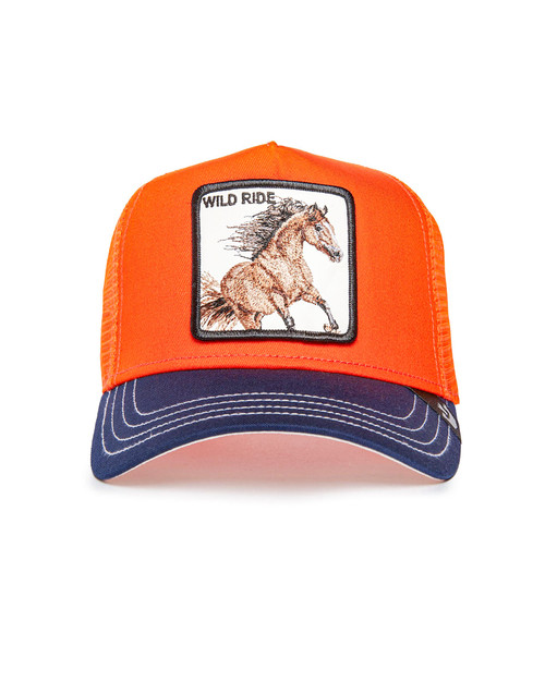 Goorin Bros. Bronco Fan Trucker | Orange 101-1988 | Front View | Mens Caps | Topdrawers Apparel for Men Goorin Bros. Bronco Fan Trucker | Orange 101-1988 | Front View | Mens Caps | Topdrawers Apparel for Men