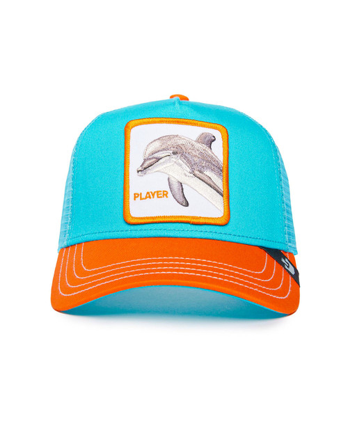 Goorin Bros. Dolphin Fan Trucker | Turquoise 101-1991 | Front View | Mens Caps | Topdrawers Apparel for Men Goorin Bros. Dolphin Fan Trucker | Turquoise 101-1991 | Front View | Mens Caps | Topdrawers Apparel for Men
