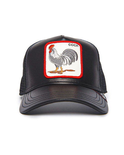Goorin Bros. Cock Will Prevail Trucker | Black 101-1231 | Front View | Mens Caps | Topdrawers Apparel for Men Goorin Bros. Cock Will Prevail Trucker | Black 101-1231 | Front View | Mens Caps | Topdrawers Apparel for Men