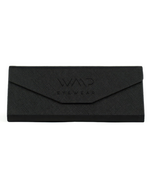 WMP Eyewear Magnetic Foldable Case CASE01-BLK | Front View | Mens Sunglasses | Topdrawers Apparel for Men