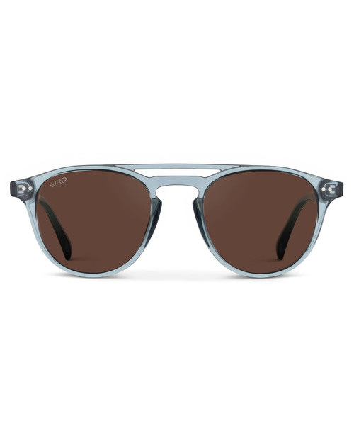 WMP Eyewear Easton Crystal Denim Blue Brown 1072-BLUBRW | Front View | Mens Sunglasses | Topdrawers Apparel for Men WMP Eyewear Easton Crystal Denim Blue Brown 1072-BLUBRW | Front View | Mens Sunglasses | Topdrawers Apparel for Men