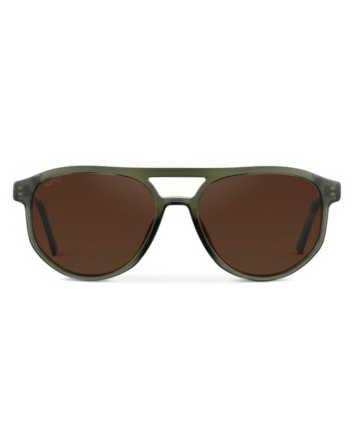 WMP Eyewear Hudson Tortoise Sage Brown 1093-GRNBRW | Front View | Mens Sunglasses | Topdrawers Apparel for Men