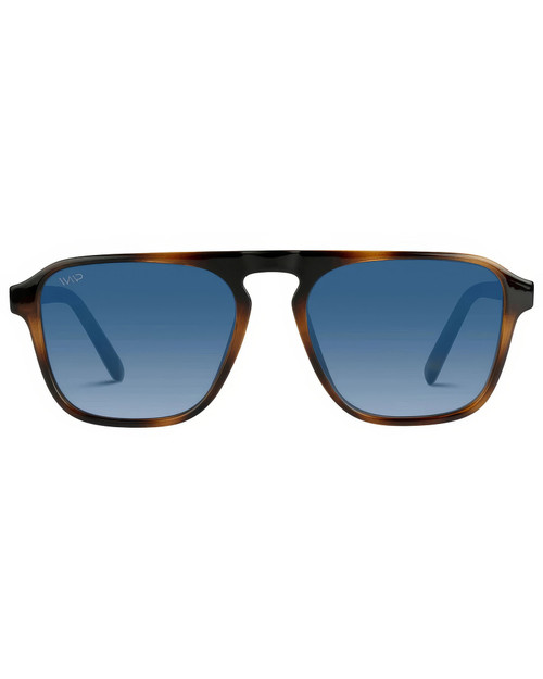 WMP Eyewear Emerson Whiskey Brown Blue Gradient AVI005-WHBLU | Front View | Mens Sunglasses | Topdrawers Apparel for Men WMP Eyewear Emerson Whiskey Brown Blue Gradient AVI005-WHBLU | Front View | Mens Sunglasses | Topdrawers Apparel for Men