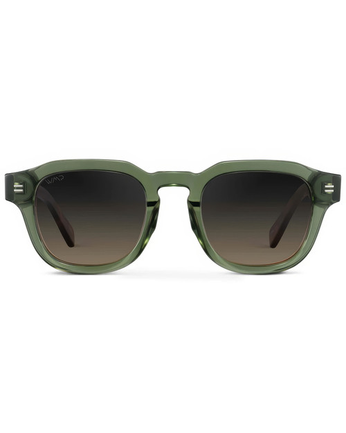 WMP Eyewear Nelson Crystal Agave Green Grey Brown Gradient 1103-GRNBRW | Front View | Mens Sunglasses | Topdrawers Apparel for Men WMP Eyewear Nelson Crystal Agave Green Grey Brown Gradient 1103-GRNBRW | Front View | Mens Sunglasses | Topdrawers Apparel for Men