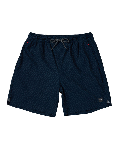 Saxx Multi-Sport 2N1 Short 7 Inch Ikat Check Navy SXMS07L | Front View | Mens Athletic Shorts | Topdrawers Clothing for Men Saxx Multi-Sport 2N1 Short 7 Inch Ikat Check Navy SXMS07L | Front View | Mens Athletic Shorts | Topdrawers Clothing for Men