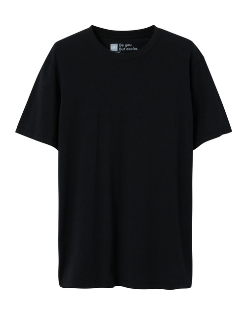 Saxx DropTemp Cooling Cotton Crew Neck Undershirt Black SXSC44 | Front View | Mens T-Shirts | Topdrawers Clothing for Men Saxx DropTemp Cooling Cotton Crew Neck Undershirt Black SXSC44 | Front View | Mens T-Shirts | Topdrawers Clothing for Men