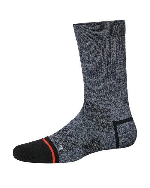 Saxx Foot Hold Midweight Crew Socks Black/White SXCR103 | Front View | Mens Crew Socks | Topdrawers Apparel for Men Saxx Foot Hold Midweight Crew Socks Black/White SXCR103 | Front View | Mens Crew Socks | Topdrawers Apparel for Men