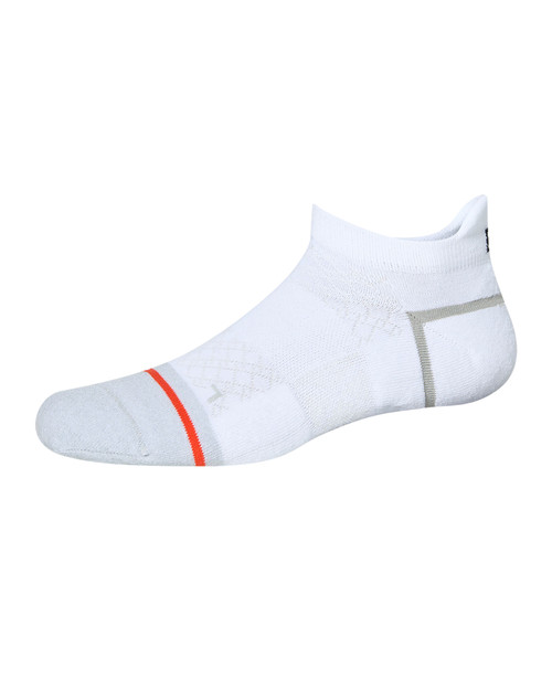 Saxx Foot Hold Midweight Low Show Socks White SXAN103 | Front View | Mens Ankle Socks | Topdrawers Apparel for Men Saxx Foot Hold Midweight Low Show Socks White SXAN103 | Front View | Mens Ankle Socks | Topdrawers Apparel for Men