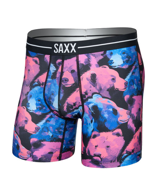 Saxx Volt Boxer Brief Beartastic Multi SXBB85 | Front View | Mens Boxer Briefs | Topdrawers Underwear for Men Saxx Volt Boxer Brief Beartastic Multi SXBB85 | Front View | Mens Boxer Briefs | Topdrawers Underwear for Men