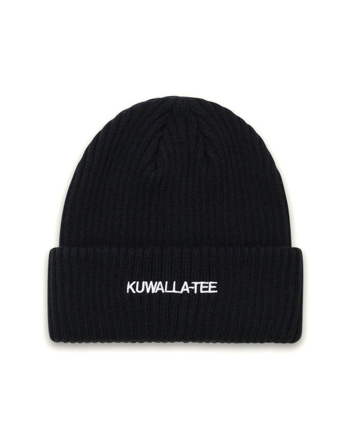 Kuwalla Tee Wide Rib Essential Beanie KUL-0325-B6B | Front View | Mens Caps | Topdrawers Apparel for Men