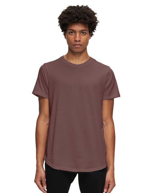 Kuwalla Tee Eazy Scoop Tee Marron KUL-0325-CT1851 | Front View | Mens T-Shirts | Topdrawers Clothing for Men Kuwalla Tee Eazy Scoop Tee Marron KUL-0325-CT1851 | Front View | Mens T-Shirts | Topdrawers Clothing for Men