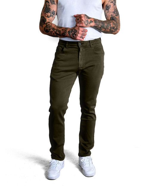 Kuwalla Tee Straight Leg Chino Moss KUL-0325-C4 | Front View | Mens Pants | Topdrawers Clothing for Men Kuwalla Tee Straight Leg Chino Moss KUL-0325-C4 | Front View | Mens Pants | Topdrawers Clothing for Men