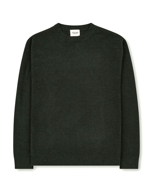 Kuwalla Tee Textured Knit Crew Pine KUL-0325-KC02 | Front View | Mens Casual Tops | Topdrawers Clothing for Men Kuwalla Tee Textured Knit Crew Pine KUL-0325-KC02 | Front View | Mens Casual Tops | Topdrawers Clothing for Men