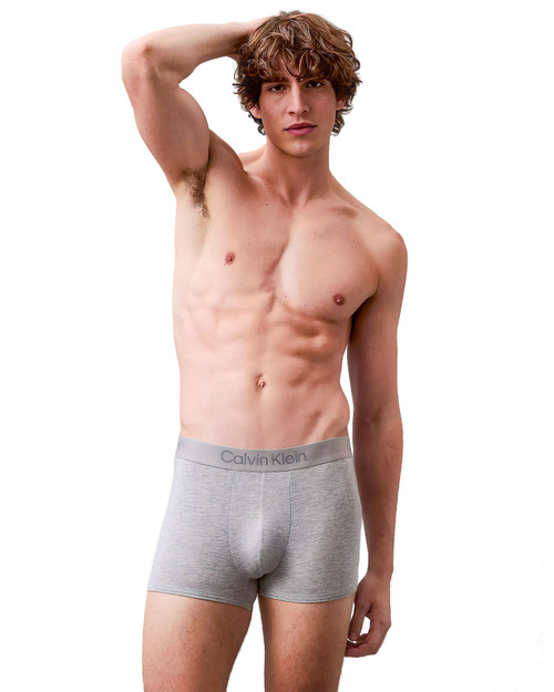 Calvin Klein Ultra Soft Modern Modal Trunk Grey Heather NB2986G-P7A | Front View | Mens Boxer Briefs | Topdrawers Underwear for Men Calvin Klein Ultra Soft Modern Modal Trunk Grey Heather NB2986G-P7A | Front View | Mens Boxer Briefs | Topdrawers Underwear for Men