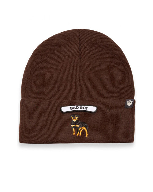 Goorin Bros. Soft Rock Bad Boy Beanie | Coffee 107-1803-COF | Front View | Mens Caps | Topdrawers Apparel for Men