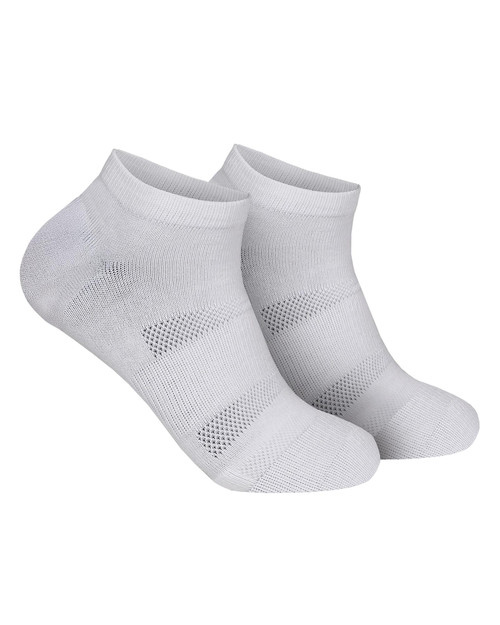 2UNDR 3-Pack Sport Ankle Sock | Solid White 2U73AS | Front View | Mens Ankle Socks | Topdrawers Apparel for Men