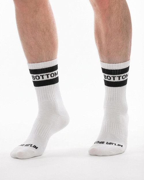 Barcode Berlin Fetish Half Socks Bottom 91613 | Front View | Mens Crew Socks | Topdrawers Apparel for Men