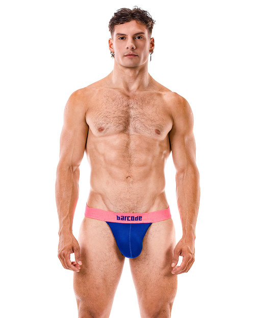 Barcode Berlin Arlo Jock Royal Neon Pink 92509 | Front View | Mens Jockstraps | Topdrawers Underwear for Men
