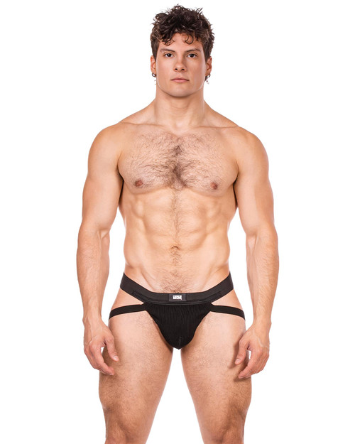 Barcode Berlin Anton Jock Black 80574 | Front View | Mens Jockstraps | Topdrawers Underwear for Men