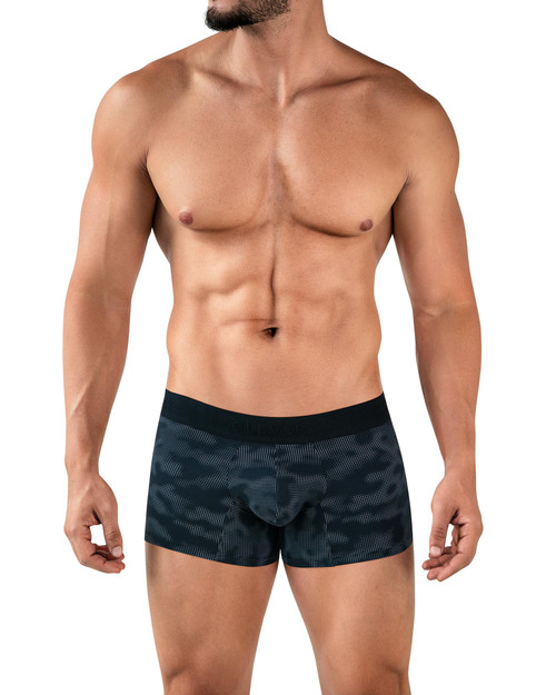 Clever Militar Trunk | Black 2052 | Front View | Mens Boxer Briefs | Topdrawers Underwear for Men