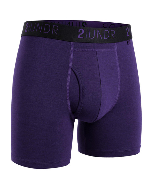 2UNDR Swing Shift Boxer Brief Amethyst 2U26BB | Front View | Mens Boxer Briefs | Topdrawers Underwear for Men