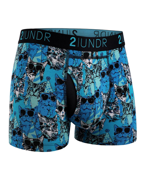 2UNDR Swing Shift Trunk Kitty Corner 2U01TR | Front View | Mens Boxer Briefs | Topdrawers Underwear for Men