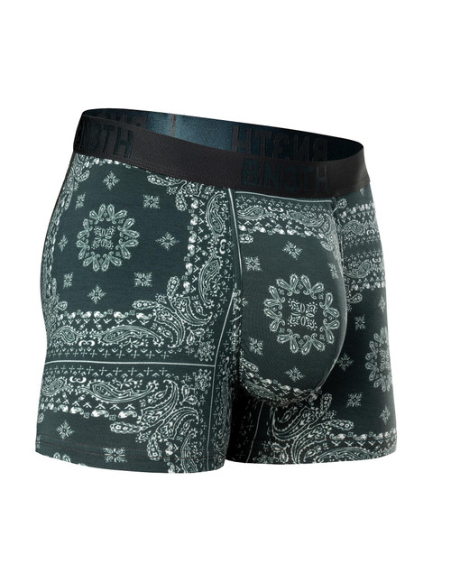 BN3TH Classic Icon Trunk Bandana Darkest Spruce M211019-A138 | Front View | Mens Boxer Briefs | Topdrawers Underwear for Men